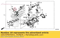Here you can order the no description available at the moment from Honda, with part number 16435MEH003: