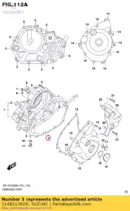 suzuki 1148212K00 joint, couvercle d'embrayage - La partie au fond