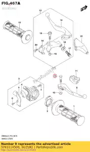 Suzuki 5743114500 bullone, leva pivo - Il fondo