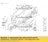 AP8268582, Piaggio Group, carénage arrière droit. noir aprilia sr zd4kla00 zd4vfb00, zd4vfd00, zd4vfu00, zd4vfj, zd4vz000 50 2014 2016 2017 2018 2019 2020 2021 2022, Nouveau