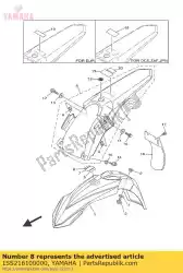 Aquí puede pedir guardabarros trasero comp. De Yamaha , con el número de pieza 1SS216100000: