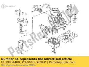 Piaggio Group GU19934480 câmara flutuante de alumínio - Lado inferior