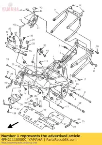 Yamaha 4FN211100000 frame comp. - Onderkant