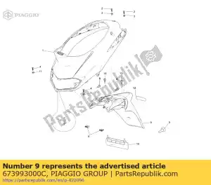 Piaggio Group 673993000C proteção traseira - Lado inferior