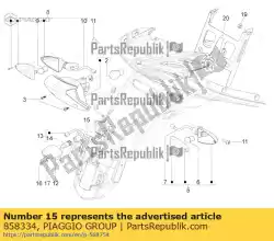 Tutaj możesz zamówić uchwyt lampy tablicy rejestracyjnej od Piaggio Group , z numerem części 858334: