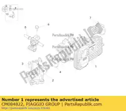 Aquí puede pedir cuerpo del acelerador con c. D. I. De Piaggio Group , con el número de pieza CM084822: