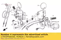 17950MS8000, Honda, cable comp., choke honda xl xrv 600 650 750 1988 1990 1991 1992 1993 1994 1995 1996 1997 1998 1999 2000 2001 2002 2003 2004 2005 2006, New