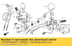 Here you can order the cable comp., choke from Honda, with part number 17950MS8000: