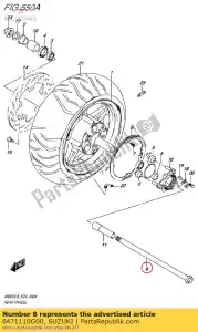 suzuki 6471110G00 o? tylna - Dół