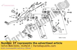 Aqui você pode pedir o mola, suporte lateral em Honda , com o número da peça 50541KW3000: