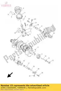 yamaha 5JW115000000 balanceador assy - Lado inferior