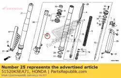 Aquí puede pedir tubo comp., l. Diapositiva de Honda , con el número de pieza 51520KSEA71: