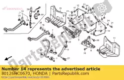 Aqui você pode pedir o nenhuma descrição disponível no momento em Honda , com o número da peça 80126HC0670: