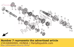 Ici, vous pouvez commander le collier, 22mm auprès de Honda , avec le numéro de pièce 23432KK0000: