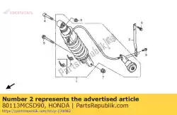 Aqui você pode pedir o fica, rr. Regulador de pré-carga de almofada em Honda , com o número da peça 80113MCSD90: