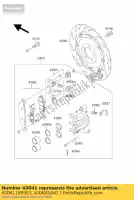 430411899DJ, Kawasaki, pinza-assy, ??fr, rh, a. kawasaki w 650, Nuovo