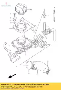 suzuki 4455910F00 cushion,fuel ta - Bottom side