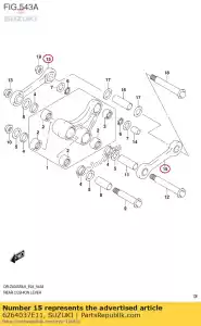 suzuki 6264037E11 rod set,rr cush - Bottom side