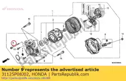 Tutaj możesz zamówić ko? Nierz ? Rubowy od Honda , z numerem części 31125P08J02: