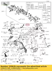 Qui puoi ordinare 01 parentesi-comp,a/c,rr da Kawasaki , con numero parte 230621180: