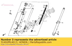 Qui puoi ordinare nessuna descrizione disponibile al momento da Honda , con numero parte 51402ML4013: