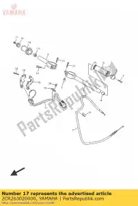 yamaha 2CR263020000 câble d'accélérateur - La partie au fond