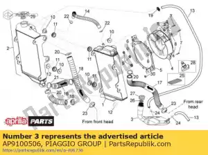 Piaggio Group AP9100506 vase d'expansion - La partie au fond