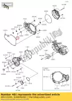 481J2200, Kawasaki, pier?cie? zabezpieczaj?cy kaf450-b1 kawasaki  kx 250 450 2004 2005 2006 2007 2008 2009 2010 2011 2012 2013 2014 2015 2016 2017 2018 2019 2020 2021, Nowy