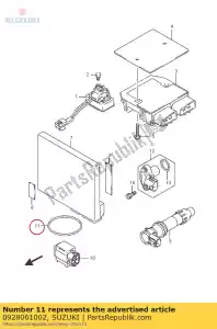 Suzuki 0928061002 o ring - Bottom side