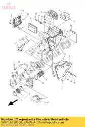 Aquí puede pedir solapa de Yamaha , con el número de pieza 5VKF16210000: