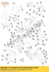 Tutaj możesz zamówić maska ?? Na g? Ow? 07 od KTM , z numerem części 60008001100: