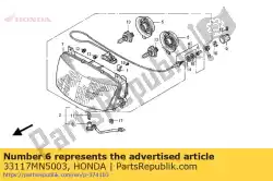 Aqui você pode pedir o porca, ajuste de feixe em Honda , com o número da peça 33117MN5003: