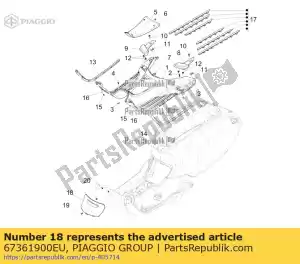 Piaggio Group 67361900EU deckel f. inspektion zun - Bottom side