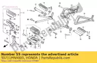 50711MN9000, Honda, Bar, r.pillion ste honda nx dominator  nx650 650 , Nieuw