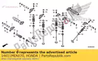 14611MEA670, Honda, Braccio, in. rocker honda  vt vtx 1300 2003 2004 2005 2006 2007 2010 2013 2017, Nuovo