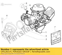 CM128214, Piaggio Group, Carburateur     , Nieuw