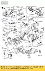 Here you can order the harness,main from Kawasaki, with part number 260310205: