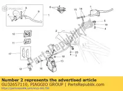 Aquí puede pedir manguera de freno de Piaggio Group , con el número de pieza GU32657110: