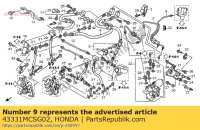 43331MCSG02, Honda, tubo comp. a, segundo cilindro maestro del freno, Nuevo