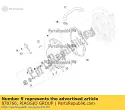 Qui puoi ordinare rondella piatta da Piaggio Group , con numero parte 878766: