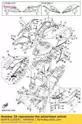 stoel, kniegreep 2 van Yamaha, met onderdeel nummer B04F412200P1, bestel je hier online: