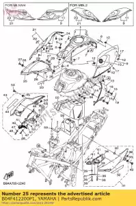 yamaha B04F412200P1 stoel, kniegreep 2 - Onderkant