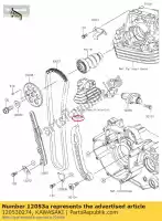 120530274, Kawasaki, 01 ?a?cuch prowadz?cy,rr kawasaki klx230r klx230 230 , Nowy