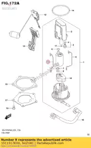 suzuki 1511517K00 fio, chumbo - Lado inferior