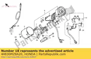 honda 44830MZ8A20 kabel, snelheidsmeter - Onderkant