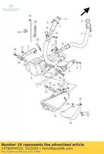 suzuki 1478044H10 cover comp, muf - Dół