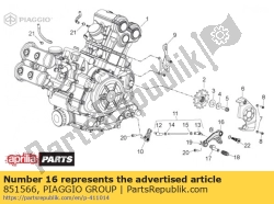 Aprilia 851566, Versnellingspook, OEM: Aprilia 851566