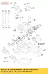 Ici, vous pouvez commander le culasse cpl. 250 4 st 03 auprès de KTM , avec le numéro de pièce 59836020144: