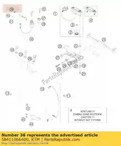 ktm 58411066400 lock system 625 sxc 03 - Bottom side