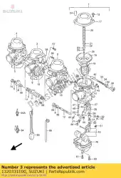 carburateur, dhr van Suzuki, met onderdeel nummer 1320331E00, bestel je hier online: